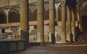 A St Croce kolostor, 1862 körül, Giuseppe Abbati (1836-1868), olaj, vászon, Olaszország