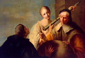 Csillagászati lecke, 1750-es évek.