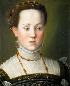 Anna osztrák főhercegnő 1549-1580, Spanyolország királynője, 1563 körül alkotó: Giuseppe Arcimboldo