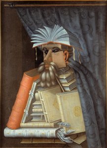 Könyvtáros portréja, 1566 körül (olaj, vászon). alkotó: Giuseppe Arcimboldo