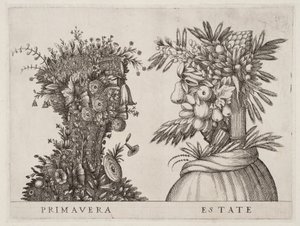 A négy évszak „Tavasz Nyár” alkotó: Giuseppe Arcimboldo