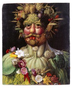 Vertumnus címke QS:Lsv, „Portré, allegória” alkotó: Giuseppe Arcimboldo