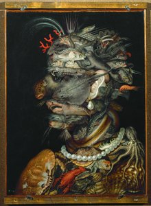 Víz, allegória (festmény hársfára) alkotó: Giuseppe Arcimboldo