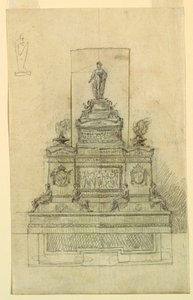 Tervezés emlékműhöz alkotó: Giuseppe Barberi