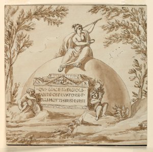 Giovanni B. Fagiuoli csillagász síremléke alkotó: Giuseppe Barberi