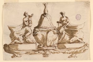 Tervezés tintatartóhoz alkotó: Giuseppe Bernardino Bison
