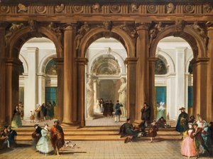 A velencei Biblioteca Marciana bejárata,