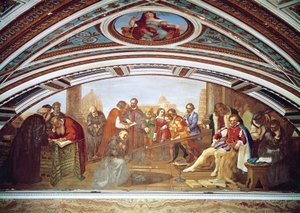 Galileo Galilei (1564-1642) a gravitáció törvényét demonstrálja Giovanni De 