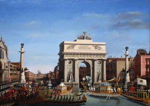 Napóleon bevonulása Velencébe 1807. november 29-én
