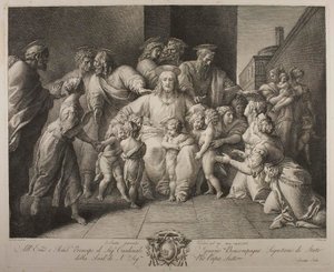 Krisztus megáldja a gyermekeket alkotó: Giuseppe Cades