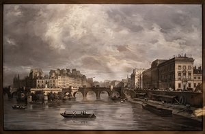 Kilátás a Pont Neuf-ra alkotó: Giuseppe Canella