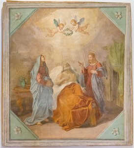 Szent József halála alkotó: Giuseppe Craffonara