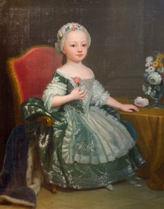Savoyai Mária Terézia (1756-1803), Artois leendő grófnőjének portréja, Giuseppe Dupra (1703-1784), olaj, vászon alkotó: Giuseppe Duprà