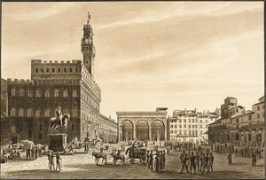 Piazza Signoria alkotó: Giuseppe Gherardi