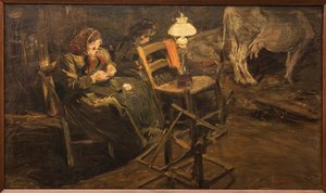 A tehénistállóban alkotó: Giuseppe Graziosi
