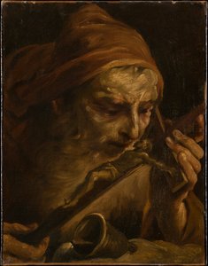Remete Szent Antal megcsókolja a feszületet alkotó: Giuseppe Maria Crespi
