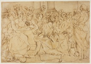 Tanulmány a házasságért Kánában alkotó: Giuseppe Maria Crespi