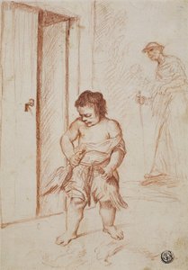 Tanulmány két alakról, 1710-15 alkotó: Giuseppe Maria Crespi