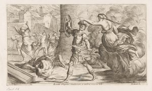 Geest van Creüsa verhitt aan Aeneas Aeneast a szobor és az üreg árnyéka szólítja meg (cím a tárgyon) Omzwervingen van Aeneas (sorozat címe) L