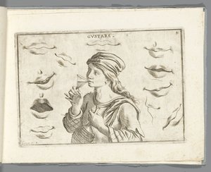 Íz Gustare (cím a tárgyon) alkotó: Giuseppe Maria Mitelli