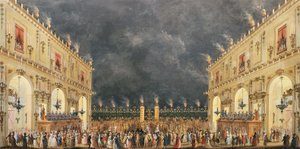Olaszország, Firenze, Fesztivál Cascine-ban III. Lotaringiai Ferdinánd tiszteletére