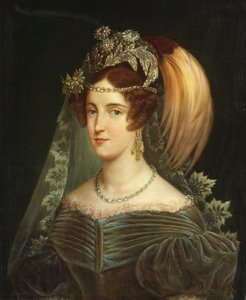 Savoyai Mária Kristina 1812-1836, a két Szicília királynőjének portréja, 1830. alkotó: Giuseppe Navarra