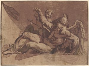 Szaturnusz alkotó: Giuseppe Nicolo Vicentino, after Giovanni Antonio Pordenone
