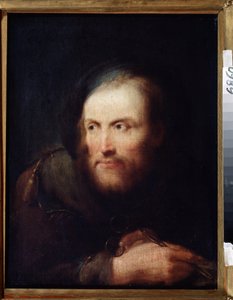 Egy férfi portréja. (Egy férfi portréja). Giuseppe Nogari (1699-1763) festménye. Olaszország, rokokó stílusú velencei iskola. Olajfestmény. Tulai Nemzeti Múzeum, Oroszország.