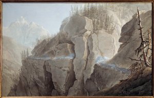 Az első olasz hadjárat (1796-1797): „” Bonaparte Napóleon (1769-1821) seregének franciái 1800.05.21-én arra kényszerítik az ellenséget, hogy hagyják el La Clusse (Cluse) megerősített szennyeződését a Vallee d