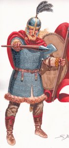 Barbár vezér (vizigót gót vagy vandál) alkotó: Giuseppe Rava