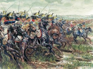 Az első birodalom (1804-1814): I. Napóleon nagy hadseregének csatahajóinak rohamai - Giuseppe Rava illusztrációi