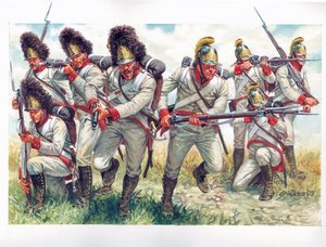 Első birodalom: Az osztrák gyalogság gránátosai 1809-ben - Első birodalom: Az osztrák gyalogság gránátosai 1809 - Illusztráció: Giuseppe Rava alkotó: Giuseppe Rava