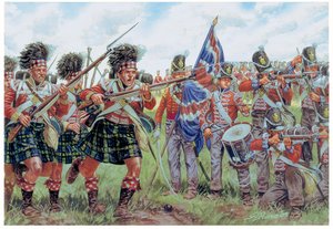 Napóleoni háborúk: skót és brit katonák a waterlooi csatában, 1815. június 18-án Illusztráció: Giuseppe Rava alkotó: Giuseppe Rava