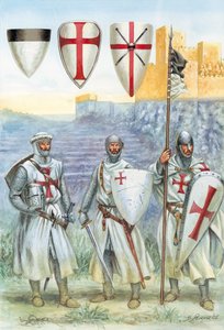 Templomos lovagok (illusztráció) alkotó: Giuseppe Rava
