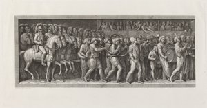 A franciák belépése Milánóba, 1796. május 15 alkotó: Giuseppe Rosaspina, after Andrea Appiani