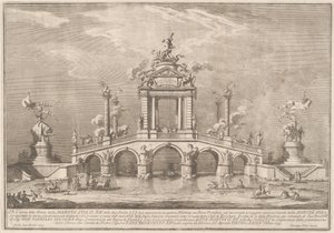 Ercolano város ereklyéivel díszített diadalhíd, 1755.