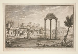 A Campo Vaccino része (A Campo Vaccino része) alkotó: Giuseppe Vasi