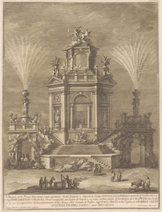 Az 1776-os Prima Macchina Chinea számára: Örömpalota alkotó: Giuseppe Vasi, after Giuseppe Palazzi