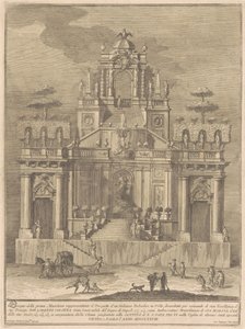 A Prima Macchina Kínában 1778: Vidéki Belevedere Herkulesszal és Antaeusszal alkotó: Giuseppe Vasi, after Giuseppe Palazzi