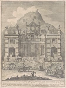 A második gép Kínában 1778: Egy lakóház Monte Testaccio közelében alkotó: Giuseppe Vasi, after Giuseppe Palazzi