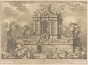 A Prima Macchina Kínában 1767: Diadalív a Farnese Hercules-szal alkotó: Giuseppe Vasi, after Giuseppe Palazzi, after Paolo Posi