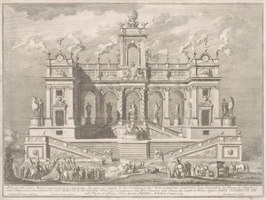 A Prima Macchina Kína számára 1764: A Capitolium épülete alkotó: Giuseppe Vasi, after Tommaso Catrani, after Paolo Posi