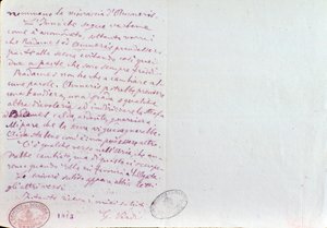 Giuseppe Verdi kézzel írt levele Antonio Ghislanzoninak, az Aida-librettók szerzőjének