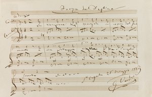 Zenei idézet a La forza del destino-ból, St Agata, 1869. május 28.