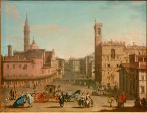 Die Piazza San Firenze alkotó: Giuseppe Zocchi