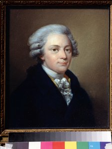 ""Wolfgang Amadeus Mozart (1756-1791) zeneszerző portréja"" Jozef Grassi (1757-1838) festménye 1783 körül Állami Központi Glinkai Zene Múzeum, Moszkva
