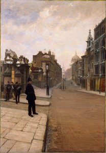 Egy vasárnap Londonban (Festészet alkotó: Giuseppe or Joseph de Nittis