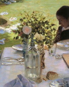 Reggeli a kertben alkotó: Giuseppe or Joseph de Nittis