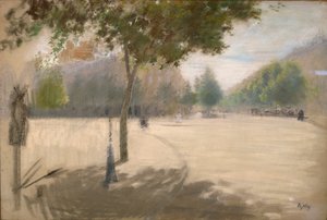 Napos négyzet (olaj, vászon) alkotó: Giuseppe or Joseph de Nittis