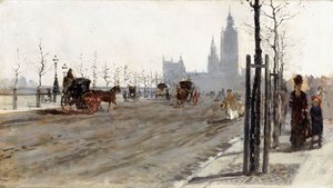 A Victoria Embankment, London, 1875